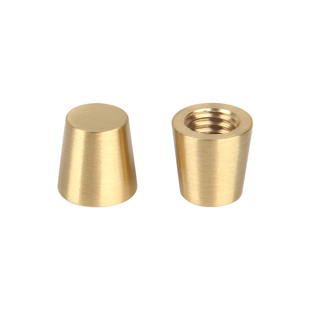 工艺品底座黄铜脚垫小托盘底脚北美黑胡桃木实木纯铜锥形摆件配件