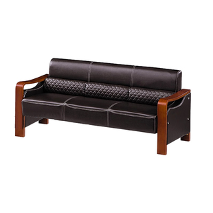 现代简约办公沙发茶几组合会客接待室商务单双三人位办公沙发真皮