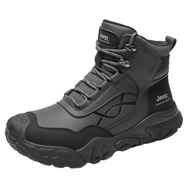Jeep吉普登山鞋男增高保暖