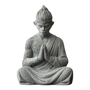 青砂石斗战胜佛桌面装饰摆件齐天大圣孙悟空茶几桌面鱼缸造景摆设