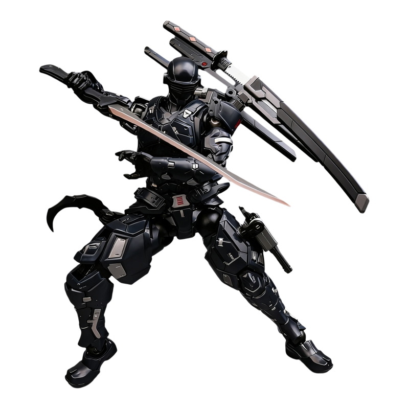 集玩超能黑武士成品可动机器人
