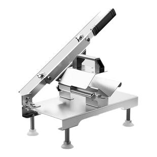 双枪切肉片机牛羊肉卷切片机肥牛冻肉土豆切片神器切肉卷铡刀家用