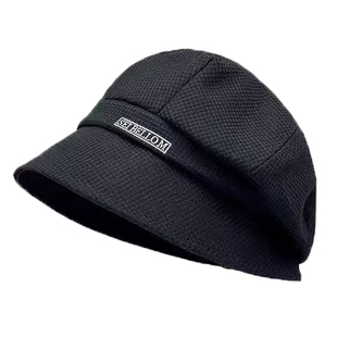 春秋新款百搭堆堆帽子女款保暖渔夫帽褶皱洋气显脸小盆帽鸭舌帽