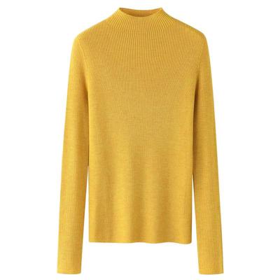 无缝针织羊毛衫恒源祥半高领