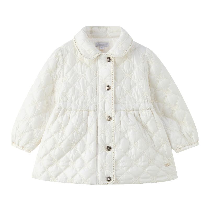 tartineetchocolat法国巧克力童装26秋冬新款女童翻领夹克棉服
