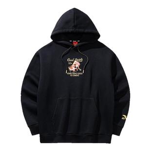 安踏好事发生丨加绒连帽卫衣男新年款休闲长袖加厚上衣152618707N