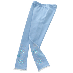 女童纯棉百搭烫钻长裤子春秋款冬季儿童装女孩宝宝加绒外穿打底裤