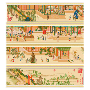 春天十字绣2024新款传世十大名画汉宫春晓图仇英版经典仕女图手工