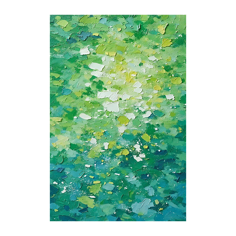 油画风玻璃贴膜防水装饰贴不透人