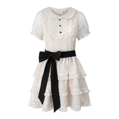 小个子日系波点连衣裙初夏裙子