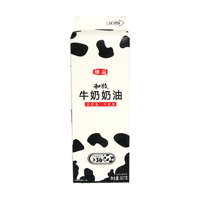 维益牧牛奶油1l动物混合乳脂