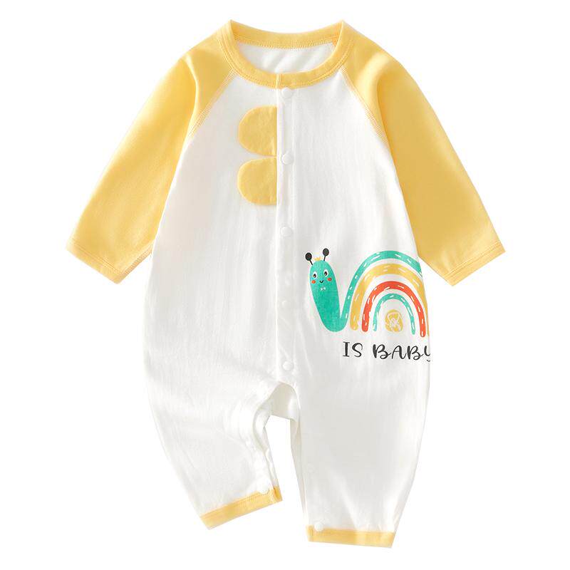 婴儿衣服夏季薄款连体衣小月龄宝宝夏天纯棉透气空调服婴幼儿夏装