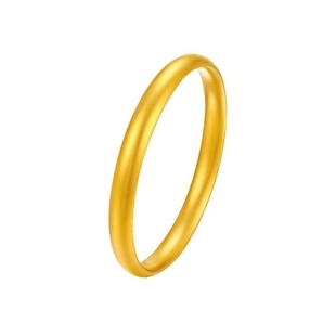 水贝黄金泥鳅背金包银手镯女古法实心黄金素圈镯子七夕送女友礼物