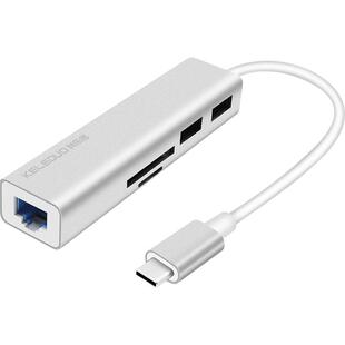 科乐多typec转usb网线转换器适用苹果macbook华为matebook笔记本拓展坞网口电脑转接口网络读卡器tf扩展坞