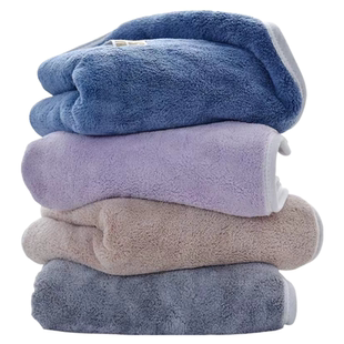 家用洗头发的速干毛巾不掉毛加大加厚情侣一对装比纯棉吸水擦头发