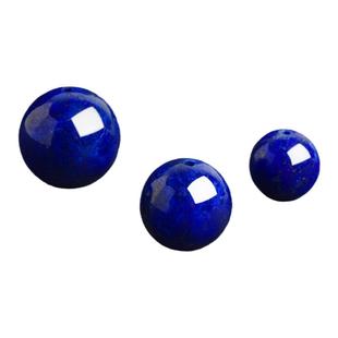 青金石散珠东海水晶玛瑙玉髓蓝宝玉石手链串珠diy配件文玩单珠子