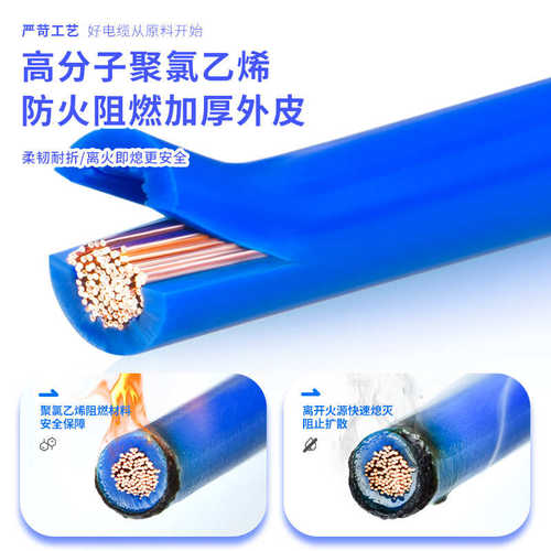 汽车线配电柜电箱线rv电子线多股软铜芯rv电线0.3 0.5 0.75 1平方