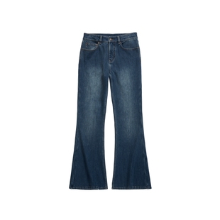 IIIVIVINIKO2025秋新款Boot-Cut靴形牛仔长裤子女M531807218B