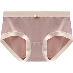 彩田正品女士内裤莫代尔中高腰胖mm无痕大码抗菌裆大弹力三角裤女