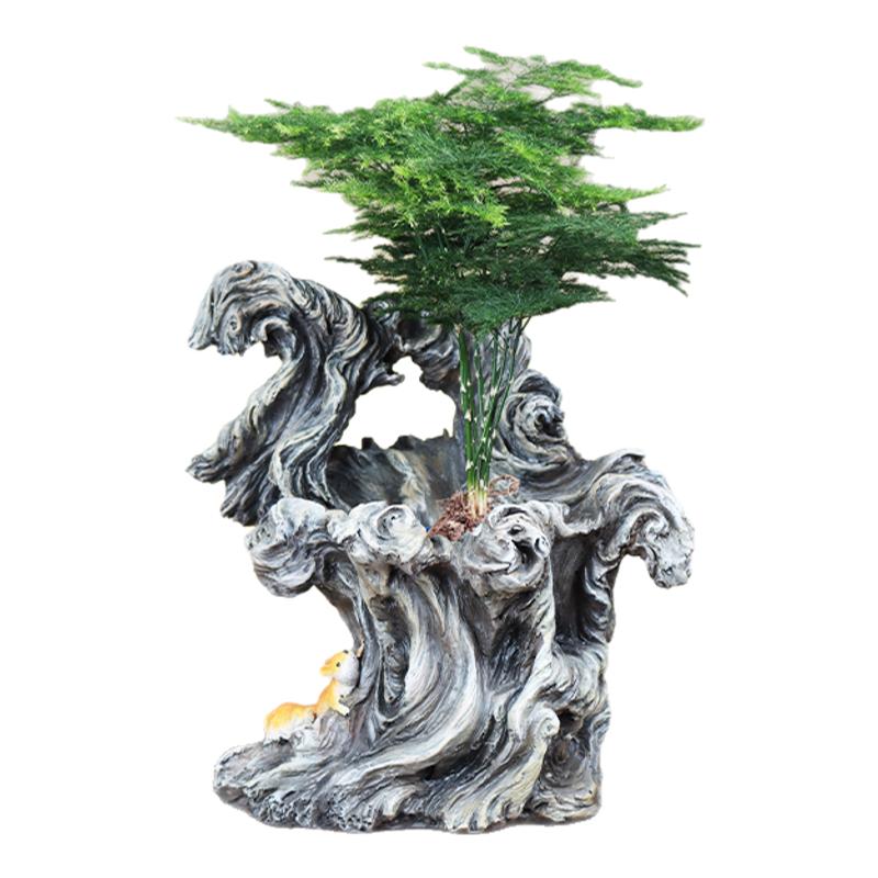 桌面摆件微景观造景植物树脂摆件