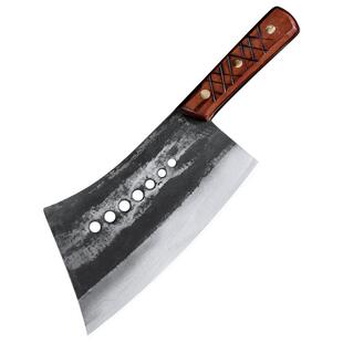 龙之艺七星斩骨刀锻打商用砍骨刀重型剁骨刀专业砍大骨头专用刀具