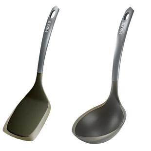 康宁餐具硅胶汤勺锅铲食品级汤勺铲子家用耐高温不粘锅用勺子