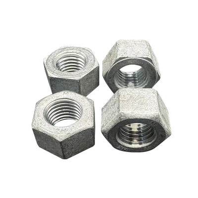 热镀锌美制重型六角螺母ASTMA194/2H热浸锌英制螺母大全扩孔螺帽