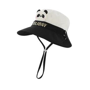 宝宝帽子春秋薄款前后大檐卡通渔夫防晒帽春夏男女宝宝透气遮阳帽