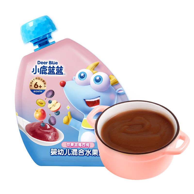 小鹿蓝蓝水果泥儿童果蔬泥混合泥