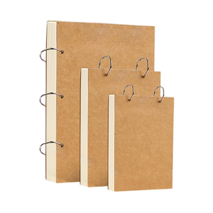 可挂墙a6活页本环扣a5空白本笔记本小本子绘画幼儿园游戏记录册表征本迷你随身可拆卸便携口袋本便签本记事本