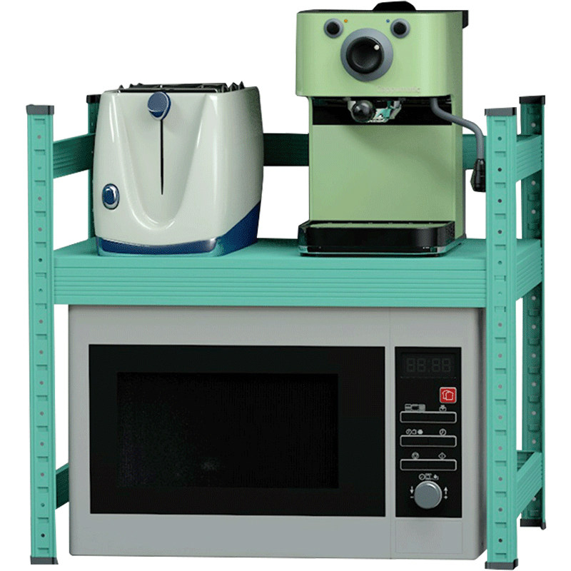 峰阳厨房置物架台面微波炉烤箱小家电双层收纳家用电饭煲放锅架子