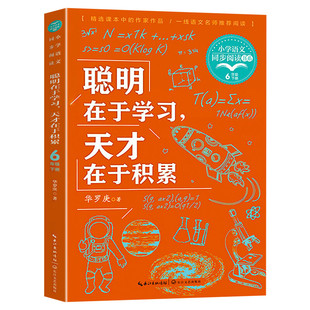 聪明在于学习天才在于积累华罗庚6六年级下册学期小学语文同步阅读书教材课文作家作品小学生必课外阅读书籍寒暑假推荐书读物正版