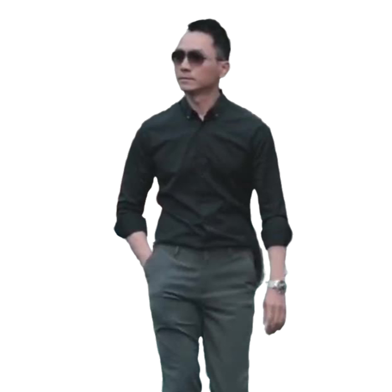 Seno商务黑色衬衫长袖修身免烫