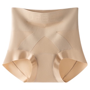 收腹内裤女粉底肤高腰亲肤透气交叉收腹提臀塑性无痕三角裤1999