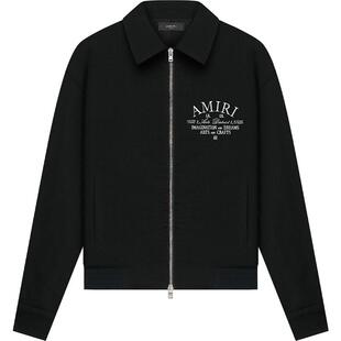 AMIRI 春季男装系列 羊毛混纺LOGO印花夹克