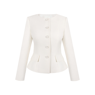 MummyCat下蛋喵【安娜来了】秋冬新品丝毛修身气质西装外套