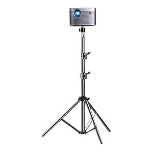 落地投影仪支架多功能免打孔桌面伸缩放置台适用于多款吊架投影机落地家用床头壁挂托盘放置架子可折叠三脚架