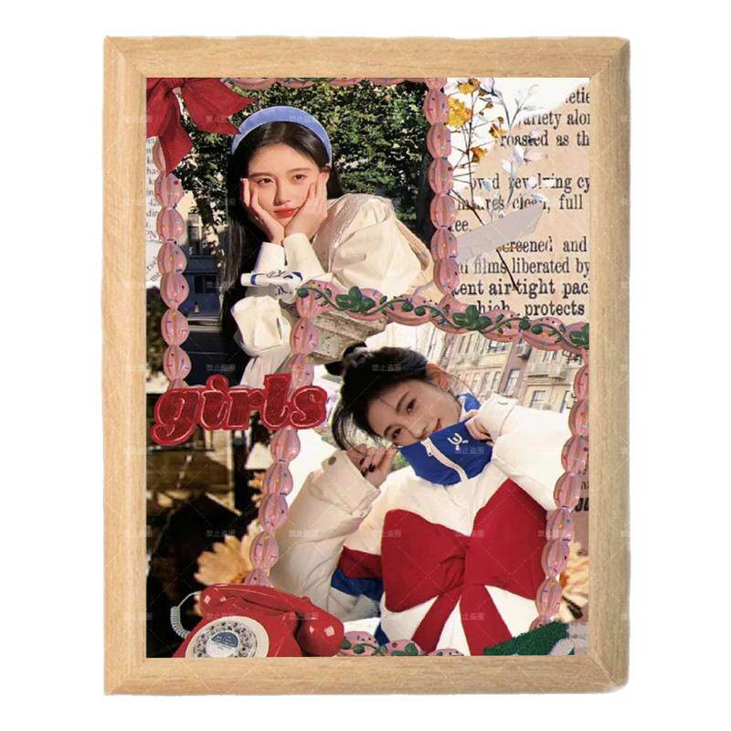 鞠婧祎海报照片周边相框摆台