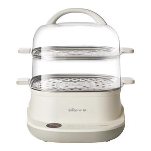 小熊电蒸锅家用多功能小型蒸汽锅双层大容量电蒸笼蒸菜神器早餐机