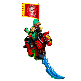 国潮玩具三国小侠积木小人仔一夫之勇文丑颜良第三方益智拼装积木