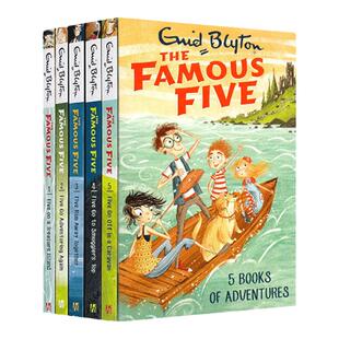 疯狂侦探团1-5册 The Famous Five 5-Book Collection 英文原版 五个小伙伴历险记 友谊冒险 青少年英语课外探险小说 英文版书籍