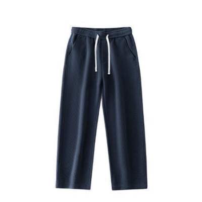 加绒加厚休闲裤男式宽松直筒长裤冬季保暖户外运动裤子男款阔腿裤