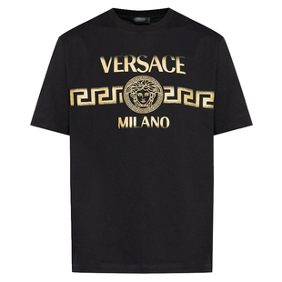 Versace/范思哲男士奢华美杜莎时尚休闲短袖T恤 1013302 1A16705
