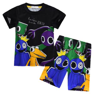 2026游戏Roblox Rainbow friend彩虹朋友服装儿童短袖睡衣套装