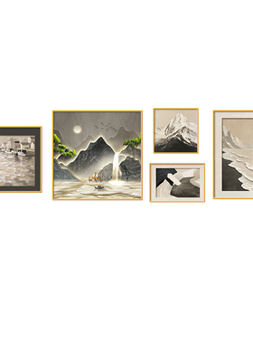 【新品上市！背有靠山客厅挂画】