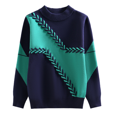 男童纯棉毛衣秋冬季加厚