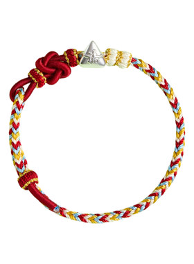 【100%官方正品】999银粽五彩绳