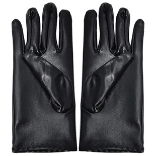 暗黑lolita哥特性感朋克漆皮手套女短款酒吧派对表演漫展cos酷