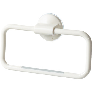 日本壁挂毛巾架浴室免打孔抹布挂圈厕所毛巾挂环卫生间擦手巾挂架