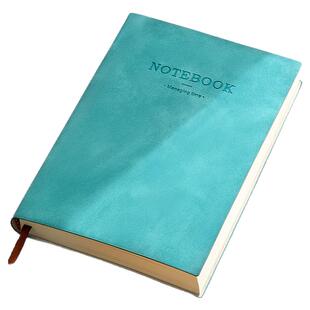 A5软皮空白本子空白盖章本简约复古记事本大学生a4大号加厚学生画画本b5绘画本摘抄本白纸本空白笔记本子定制